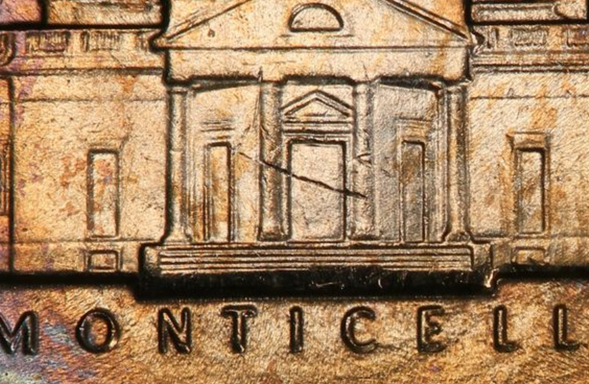 1978 Jefferson Nickel reverse showing Full Steps designation at base of Monticello